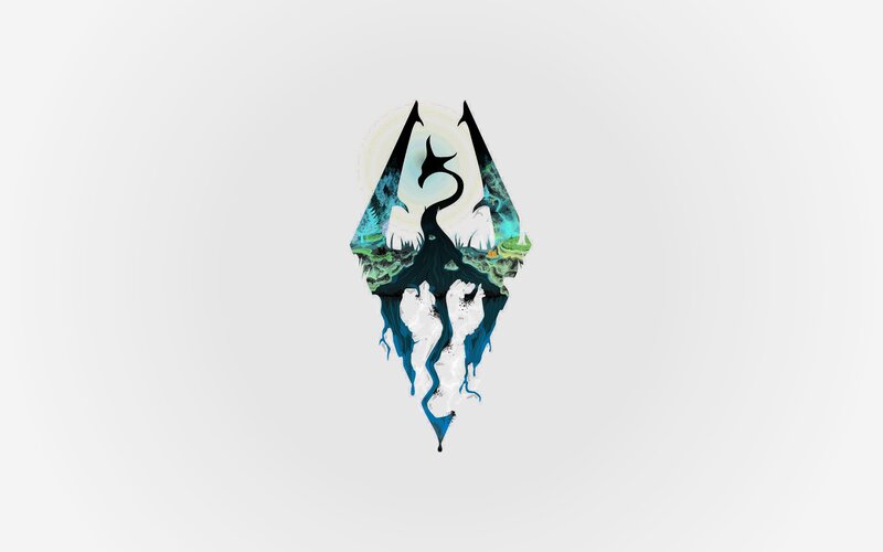 Dragon in Mountain Logo