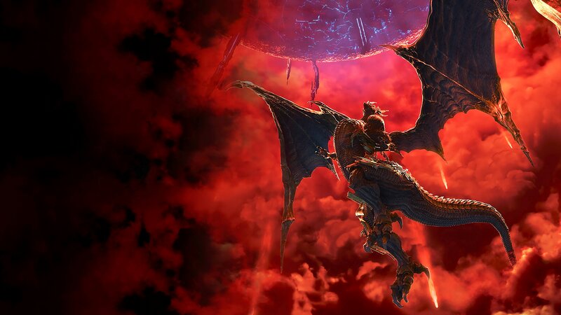 Dragon in Red Sky — Dramatic