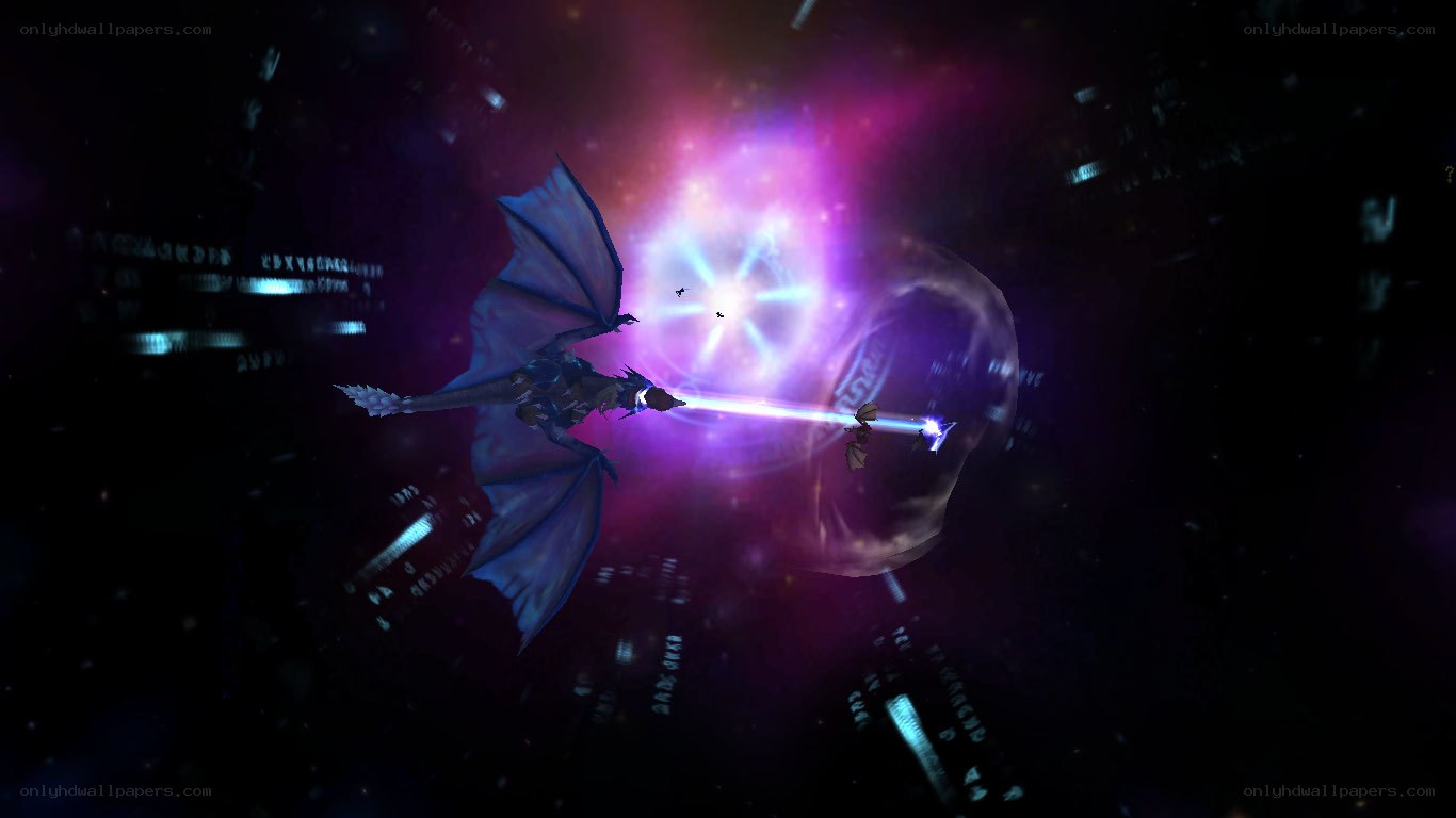 dragon in space battle