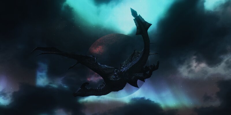 Dragon in Space — Black