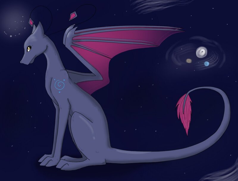 dragon in space