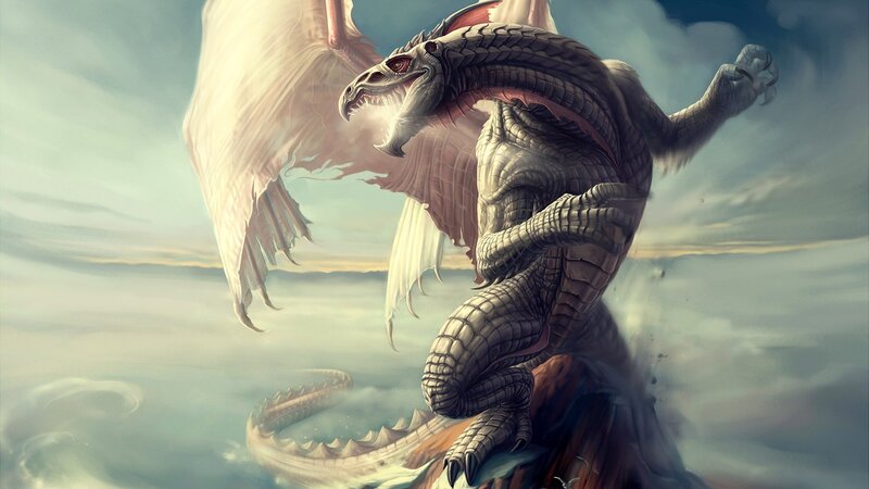 dragon in the clouds
