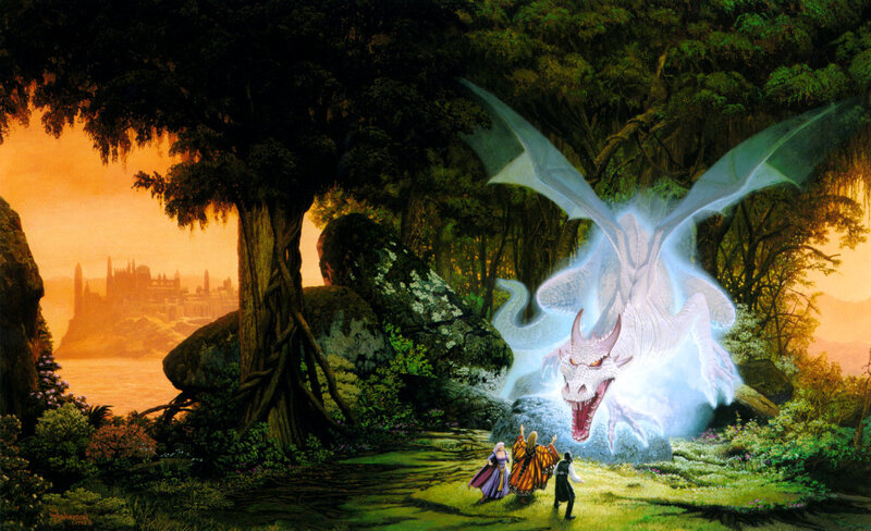 Dragon in the forest