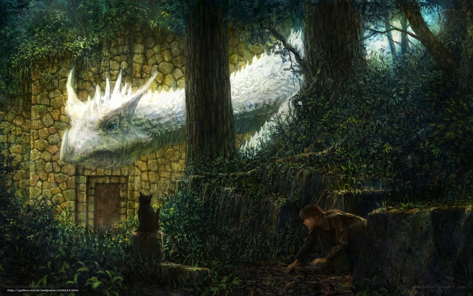 dragon in the forest