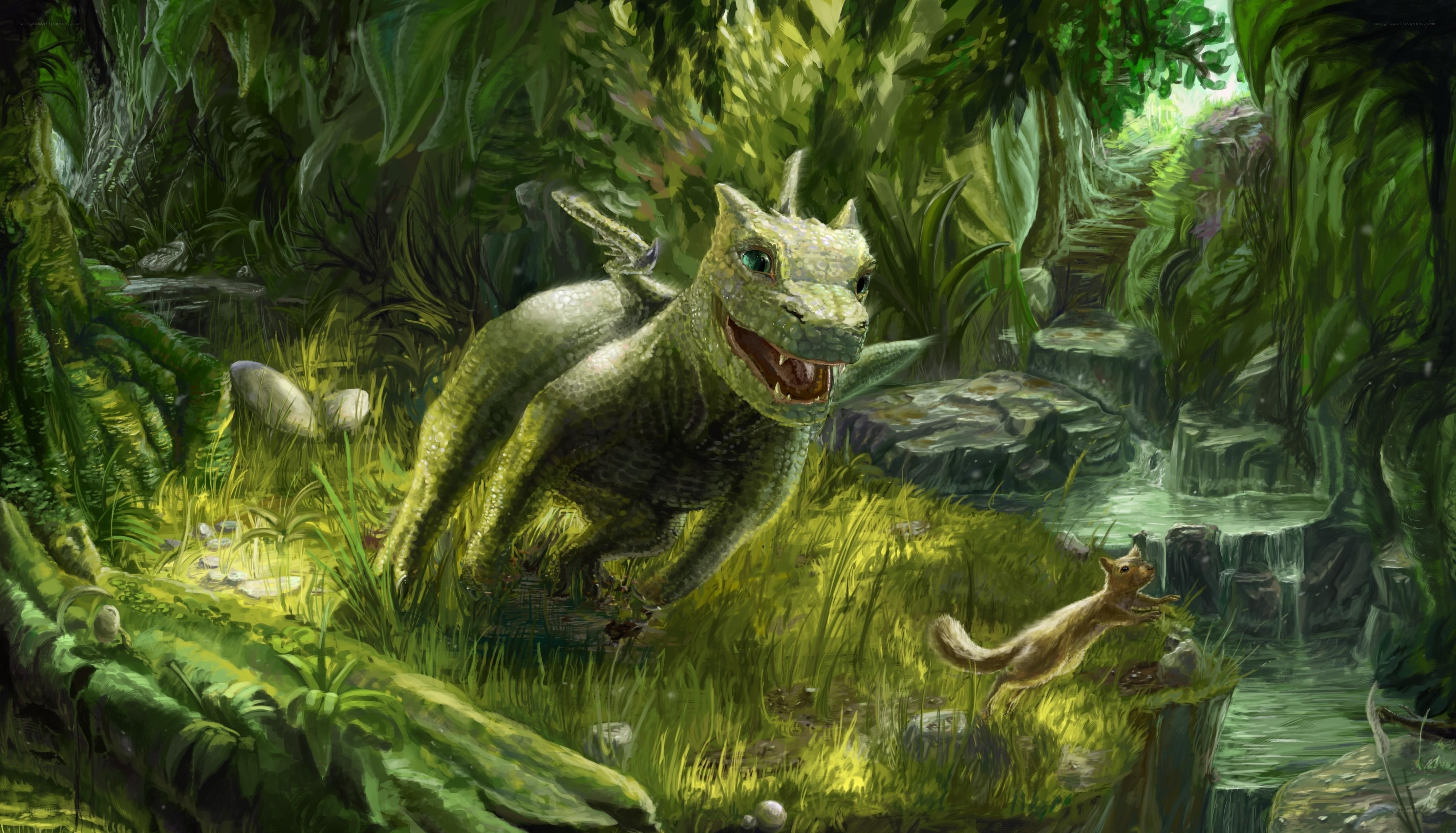 Dragon in the jungle