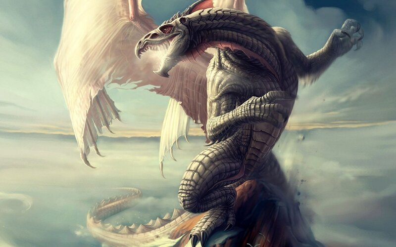 dragon in the sky