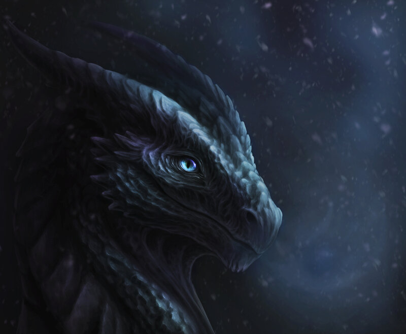 dragon in the snow