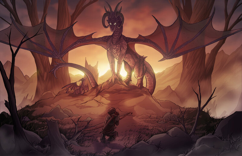 Dragon in the Sunset