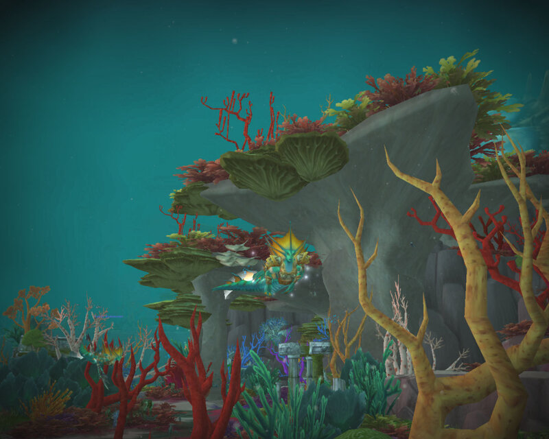Dragon in Underwater Cave