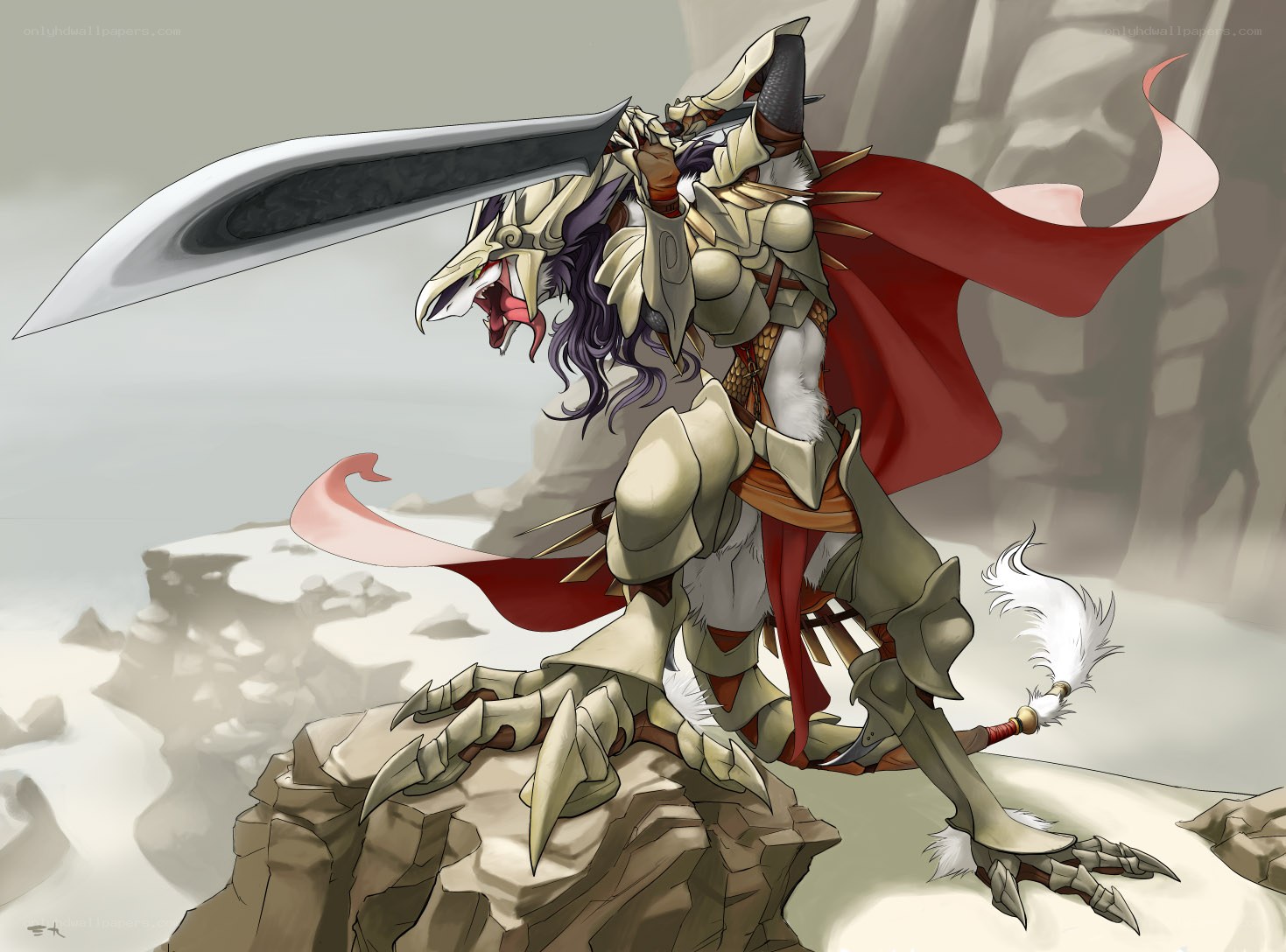 dragon knight with greatsword