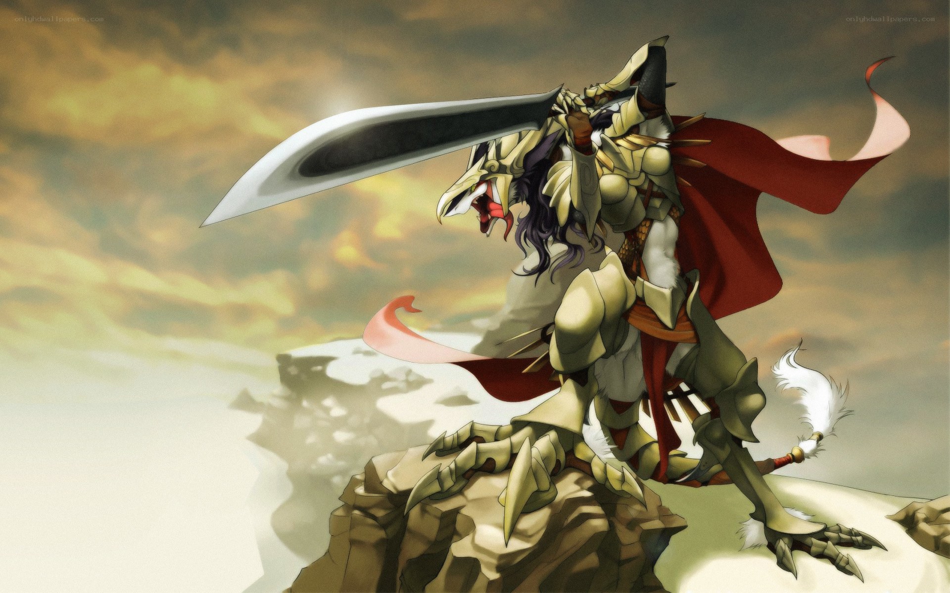 dragon knight with sword