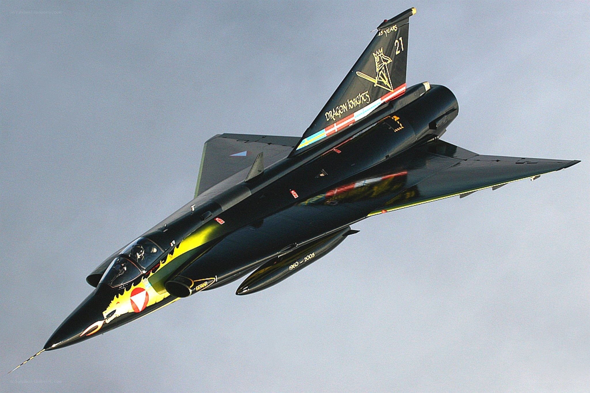 Dragon Knights jet in flight