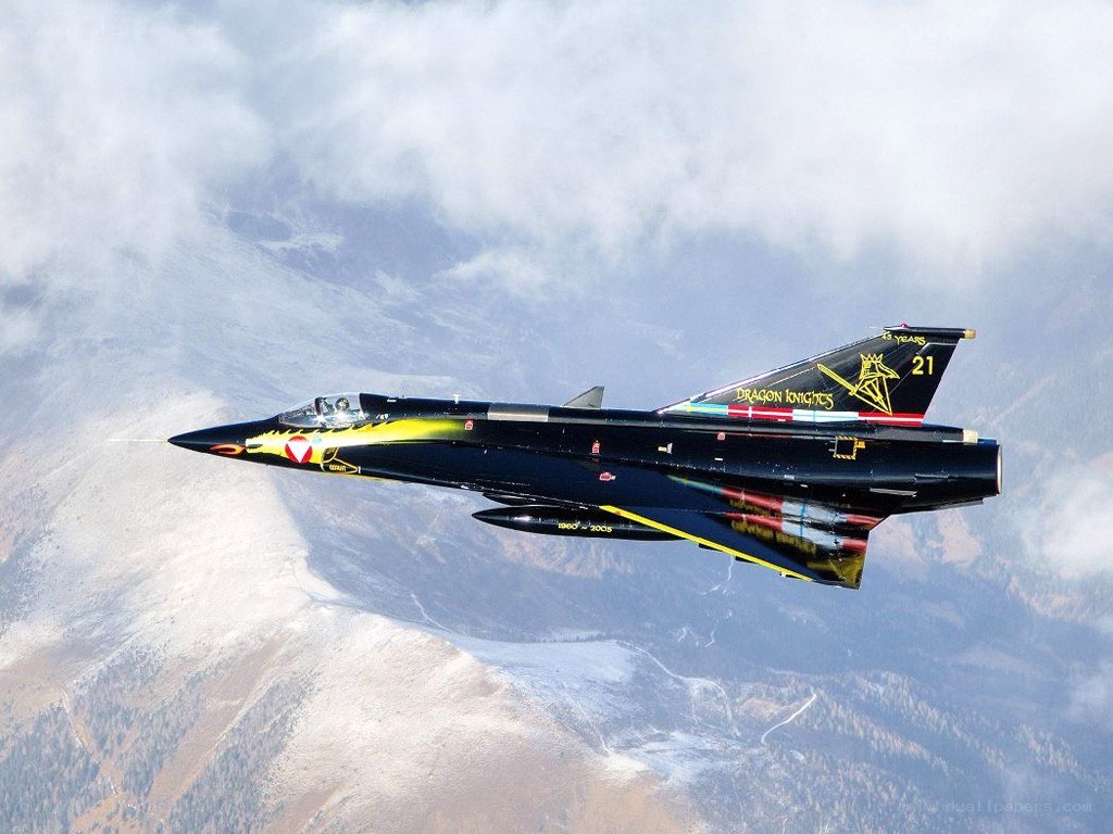Dragon Knights jet in flight