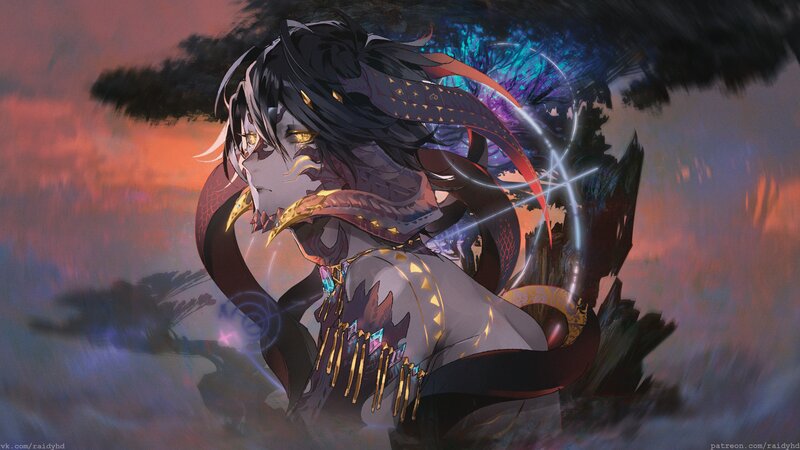 Dragon-like Character — Black