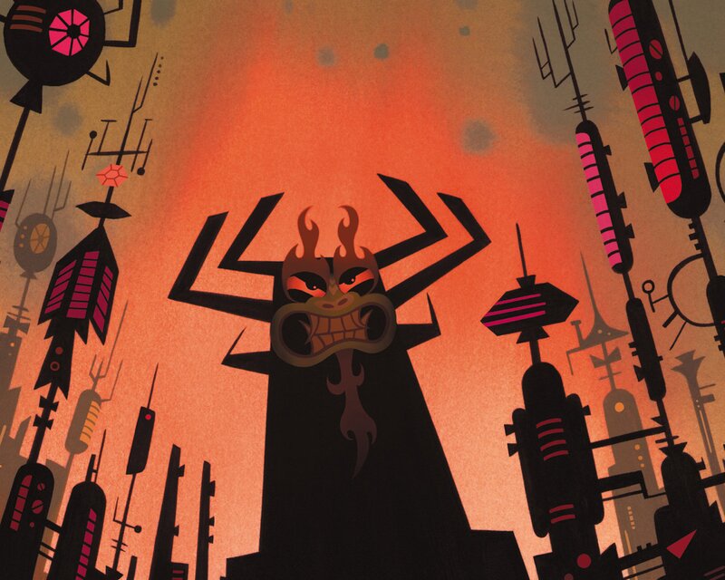 Dragon-like Creature — Orange, Dramatic, Sunset