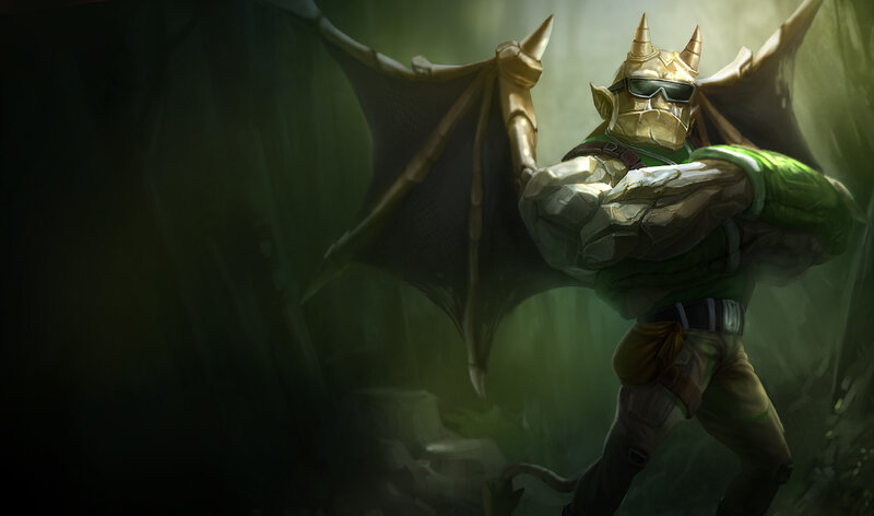 dragon-like warrior in green