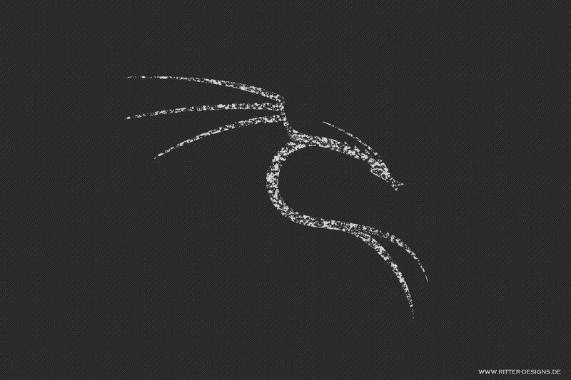 Dragon Logo on Dark Background — Black