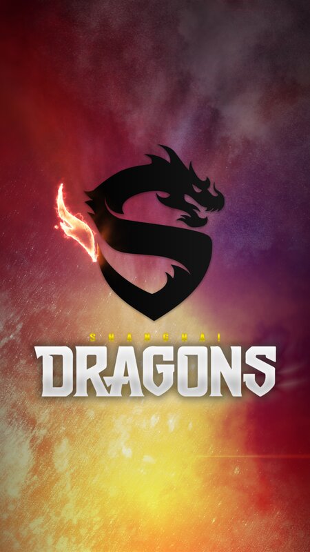 Dragon Logo with Fire