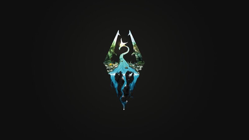 Dragon Logo with Landscape