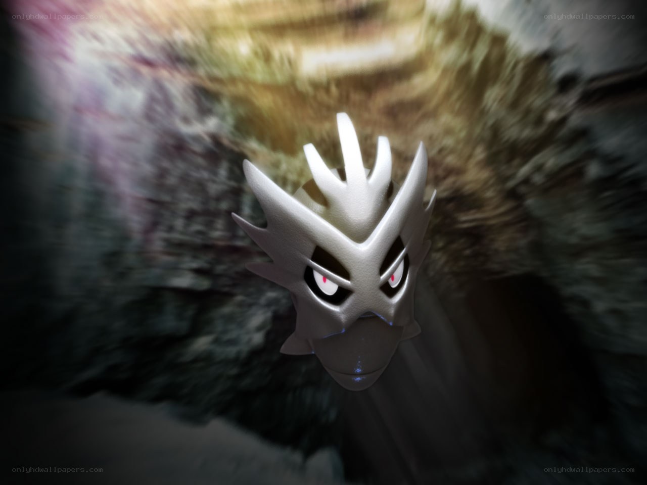 dragon mask in cave