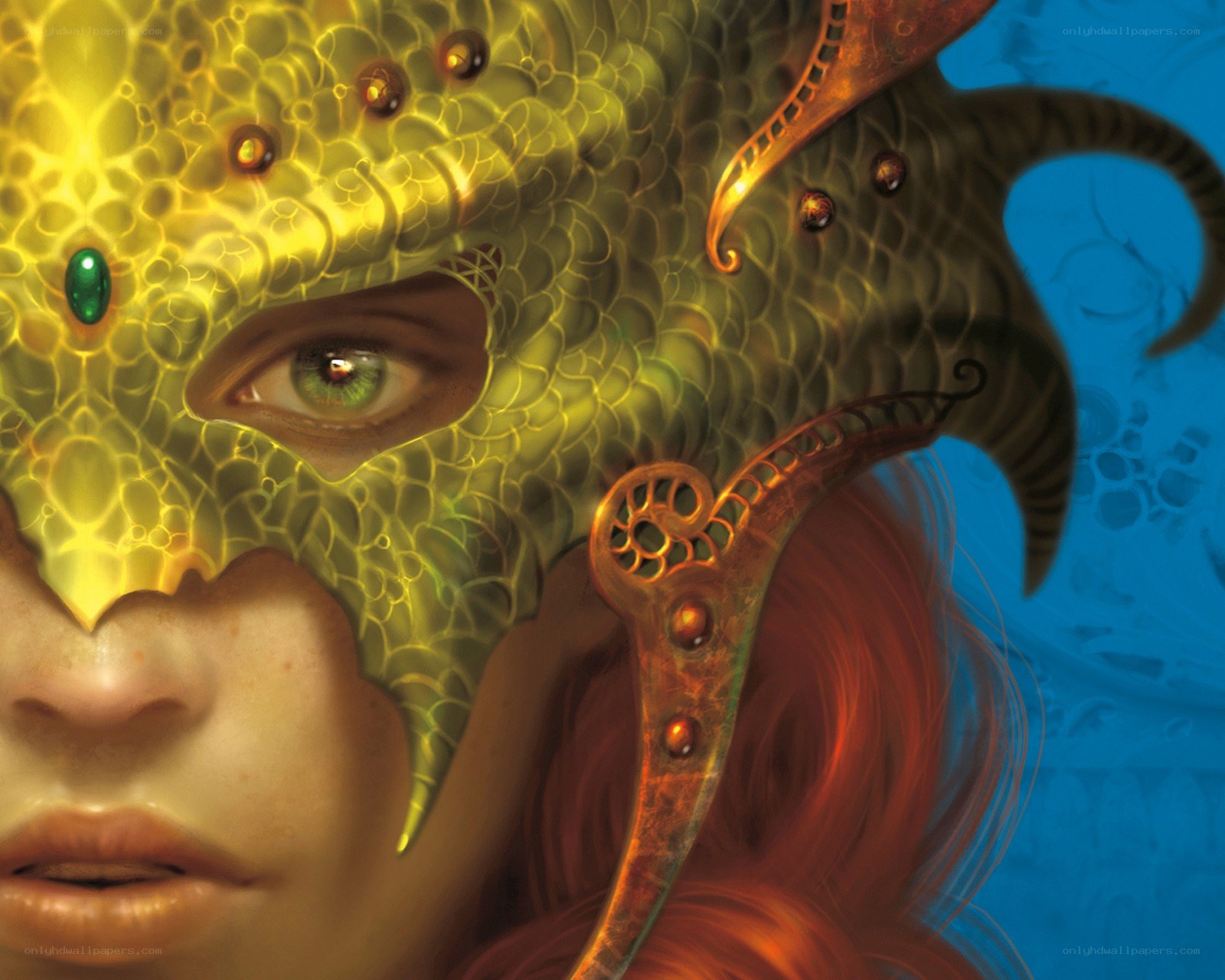 dragon mask portrait