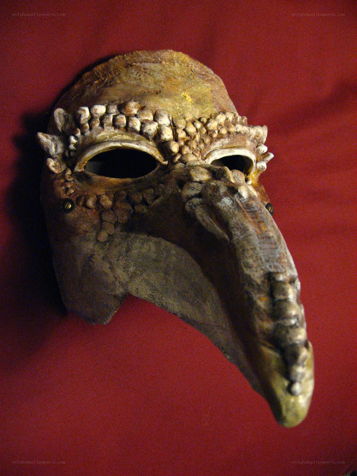 dragon mask with long beak