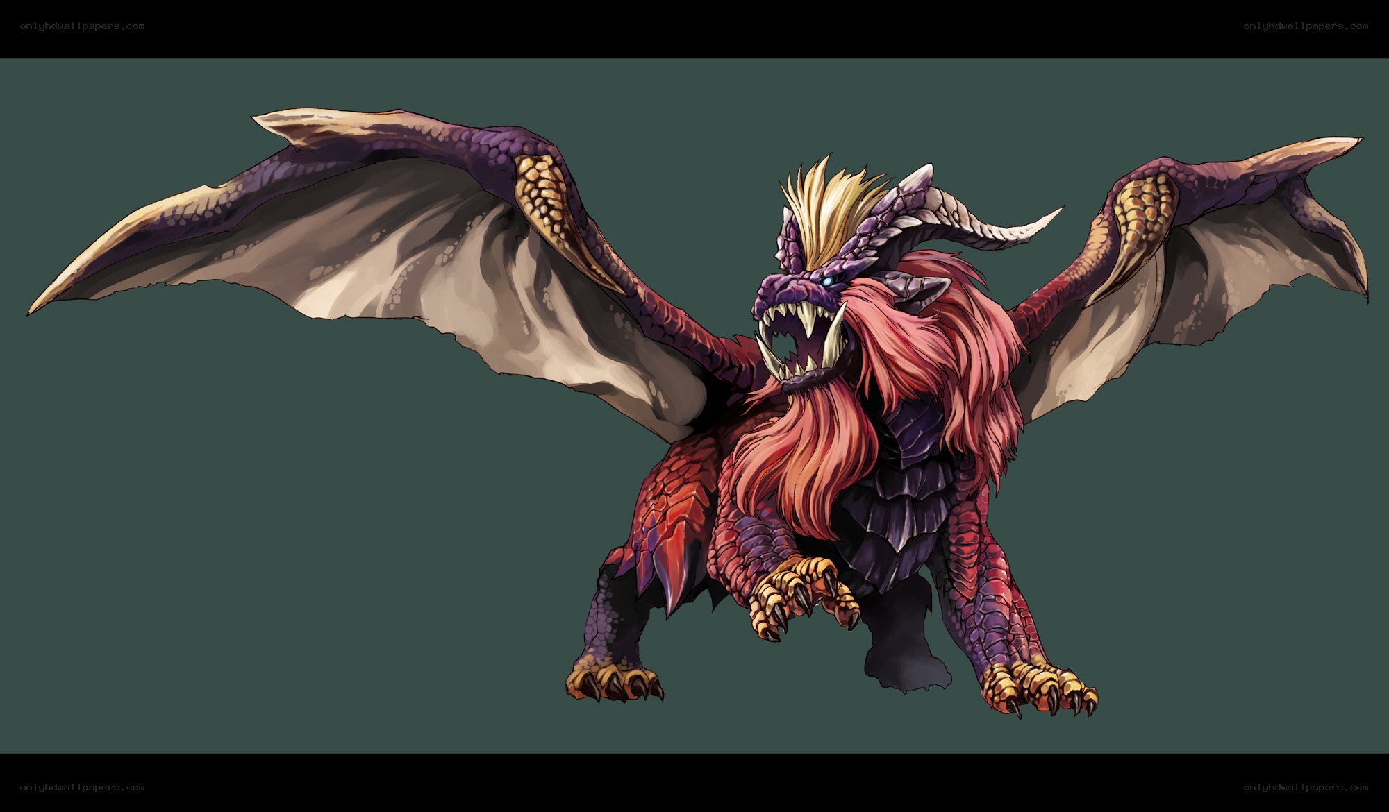 dragon monster with wings