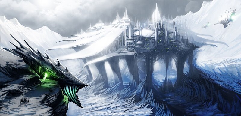 Dragon Near Ice City