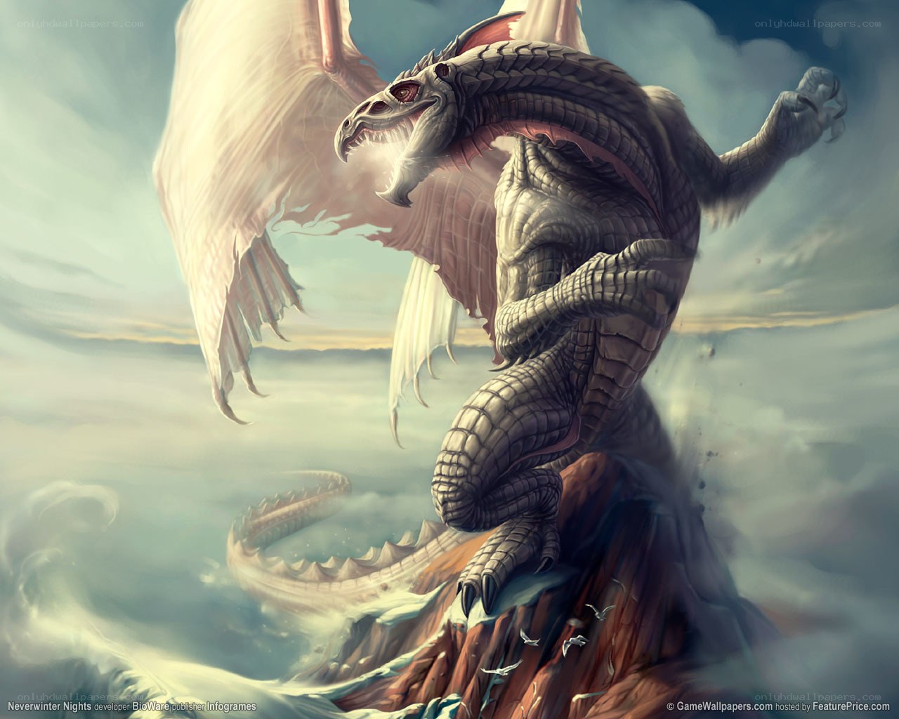 dragon on a cliff