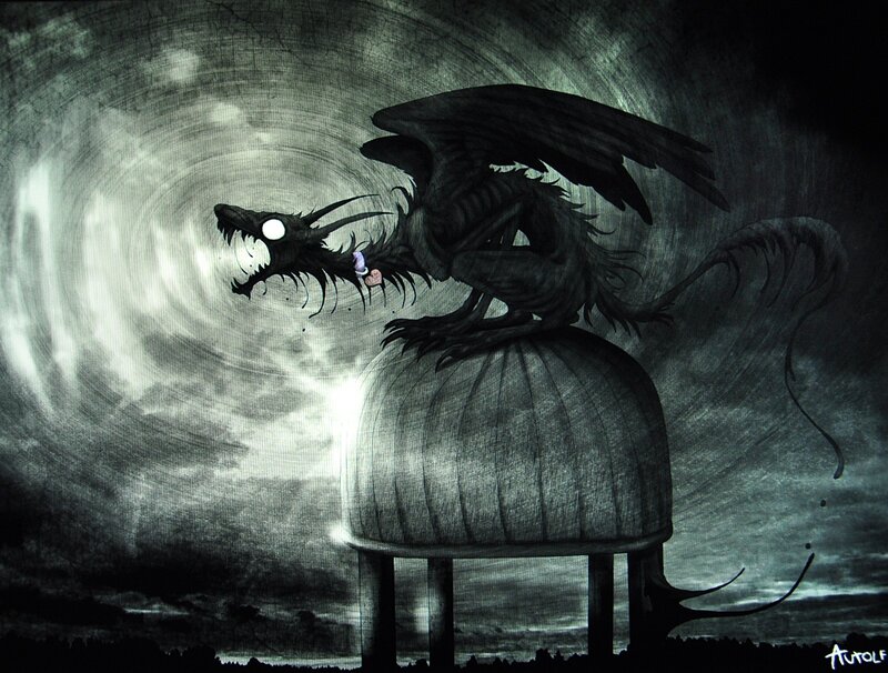 Dragon on a dome