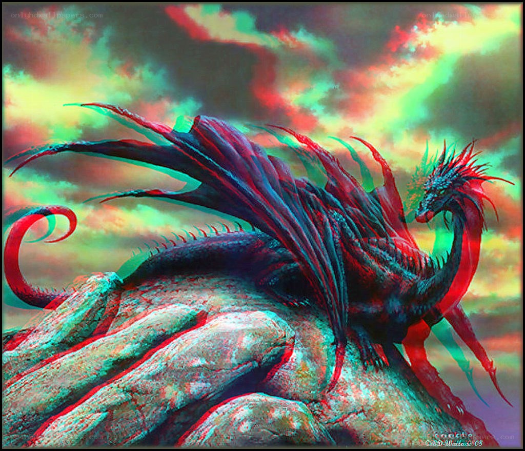 dragon on a rocky cliff