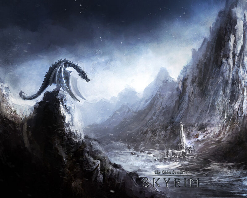 Dragon on Mountain Peak — Gray