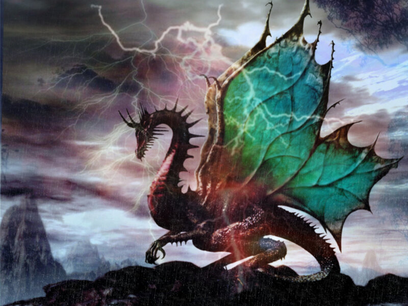 Dragon on Rocky Peak