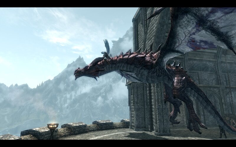 Dragon on Stone Platform