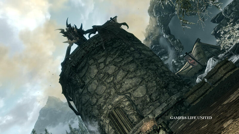 Dragon on Stone Tower