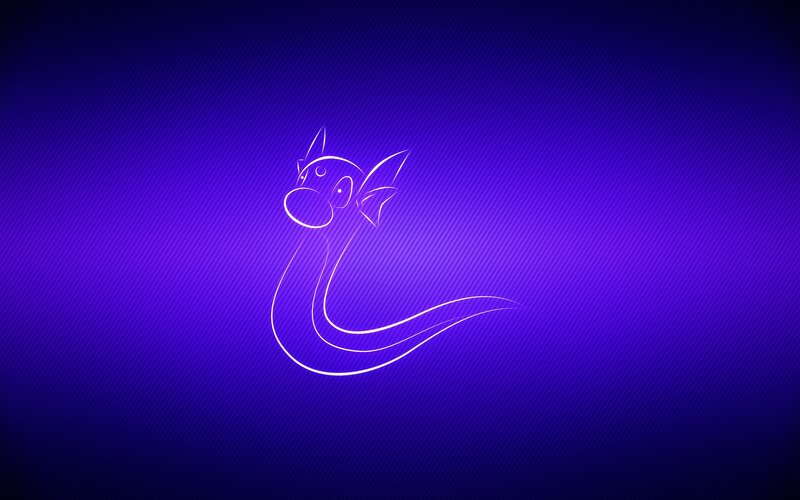 Dragon outline on purple background