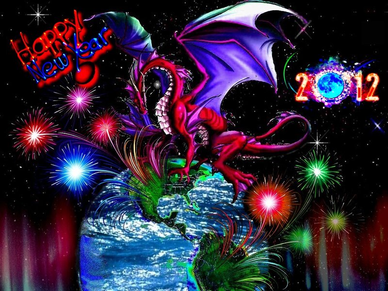 Dragon over Planet Earth