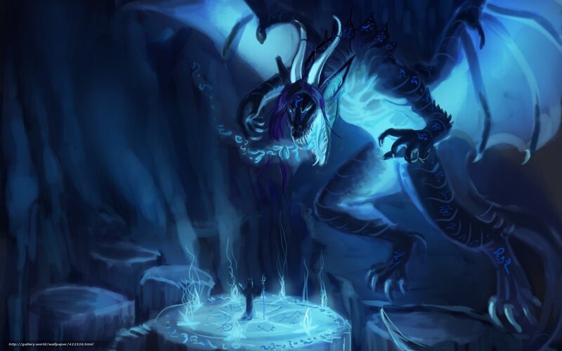 dragon over ritual circle