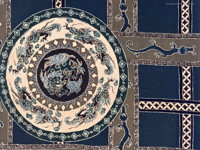 dragon pattern textile design