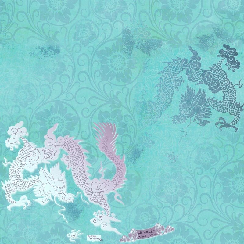 Dragon pattern wallpaper