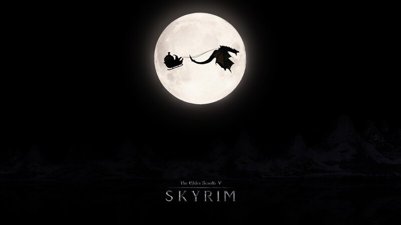 Dragon Pulling a Sleigh