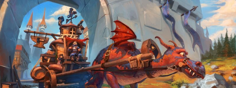 Dragon Pulling Cart