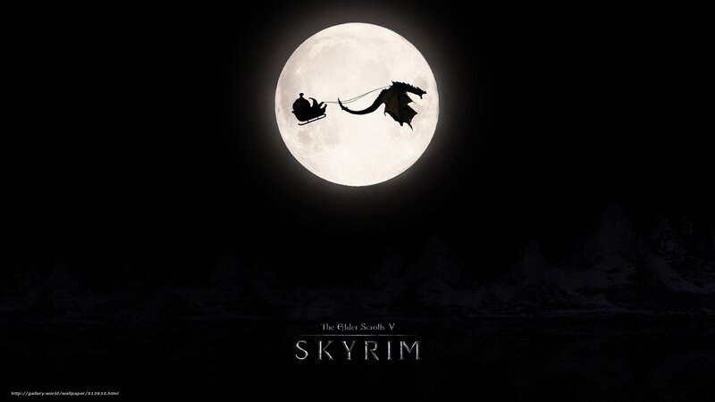 Dragon Pulling Sleigh — Black