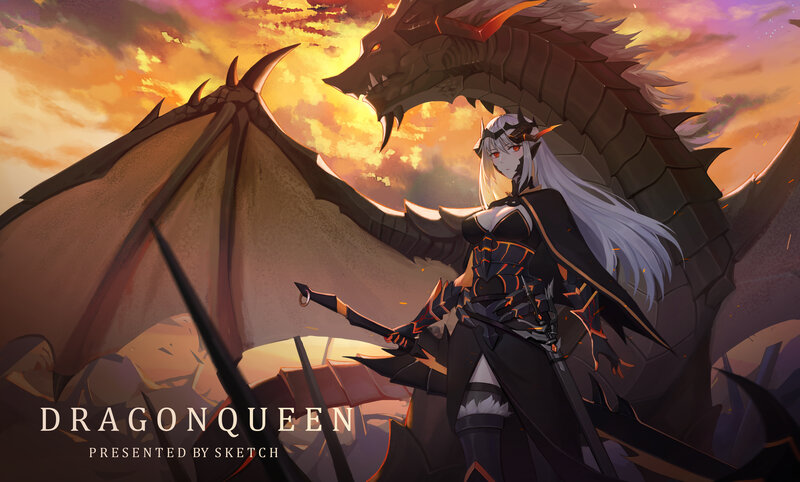 Dragon Queen with Sword