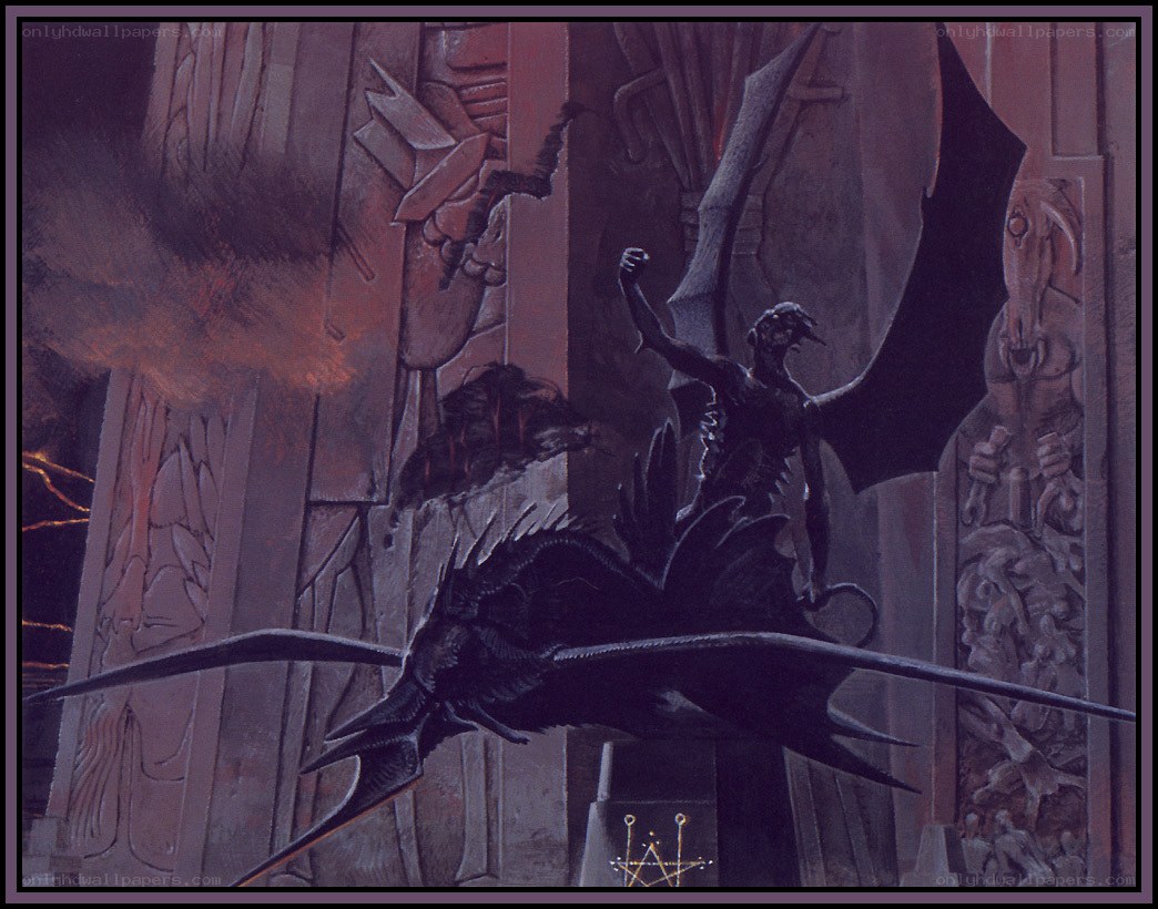 dragon rider in ancient temple