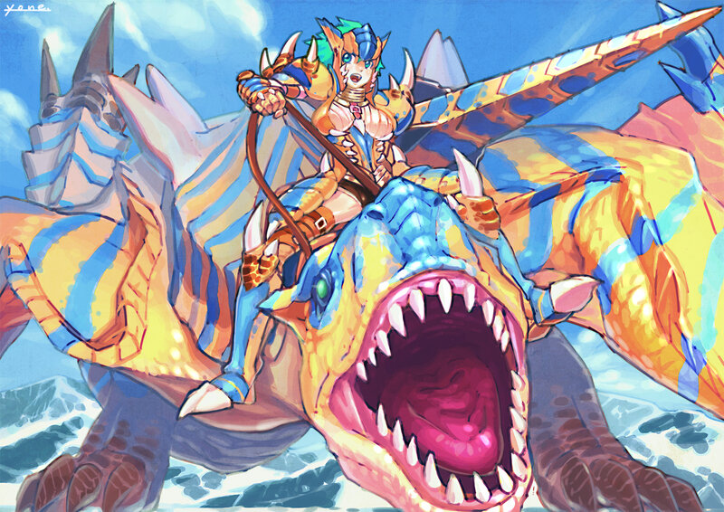 dragon rider in battle