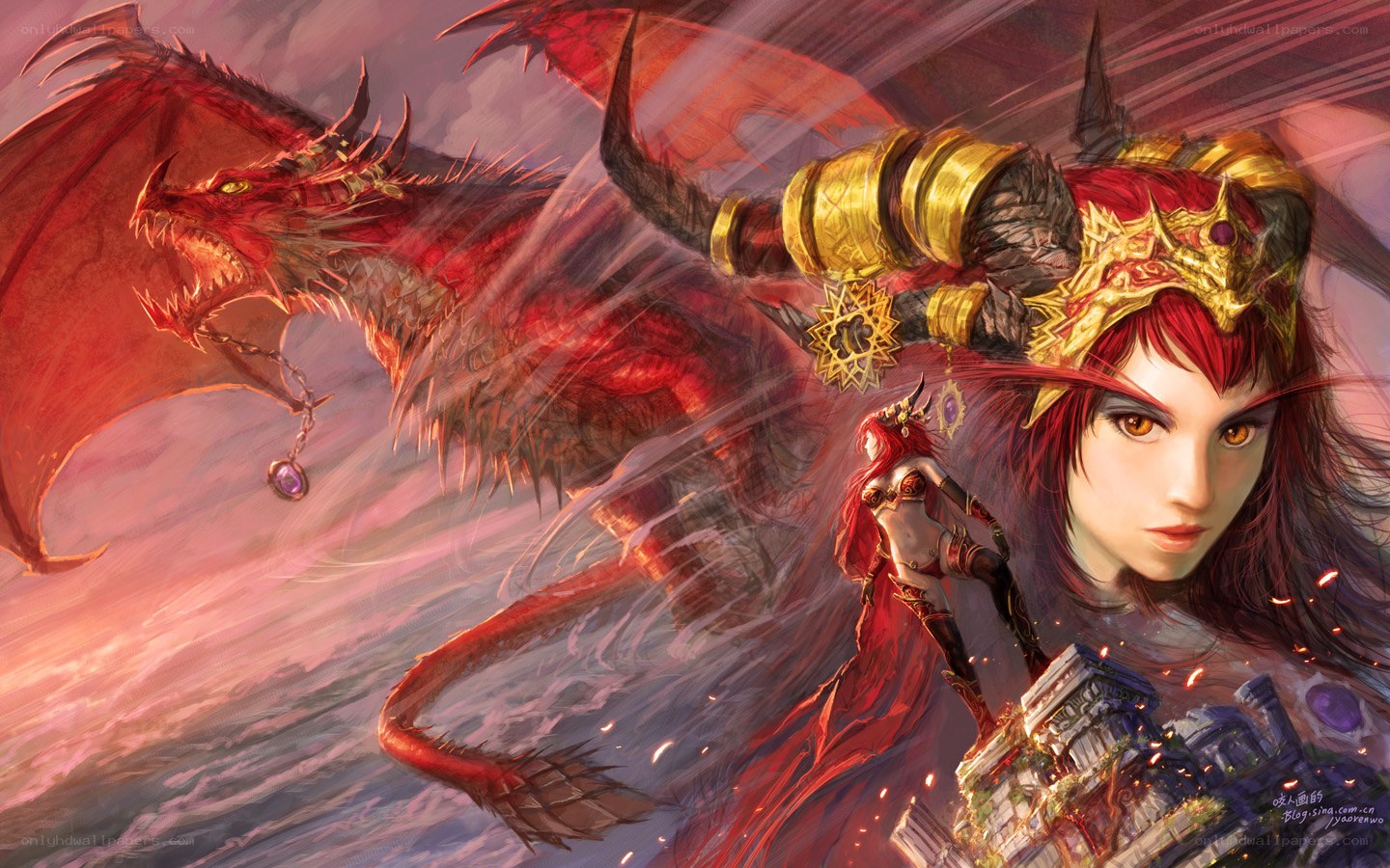 dragon rider in battle