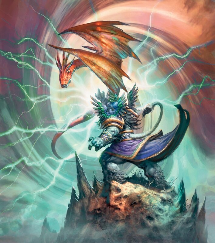 dragon rider in storm