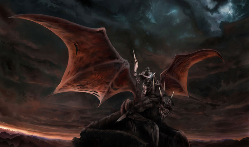 Dragon Rider on a Dragon — Dark Gray
