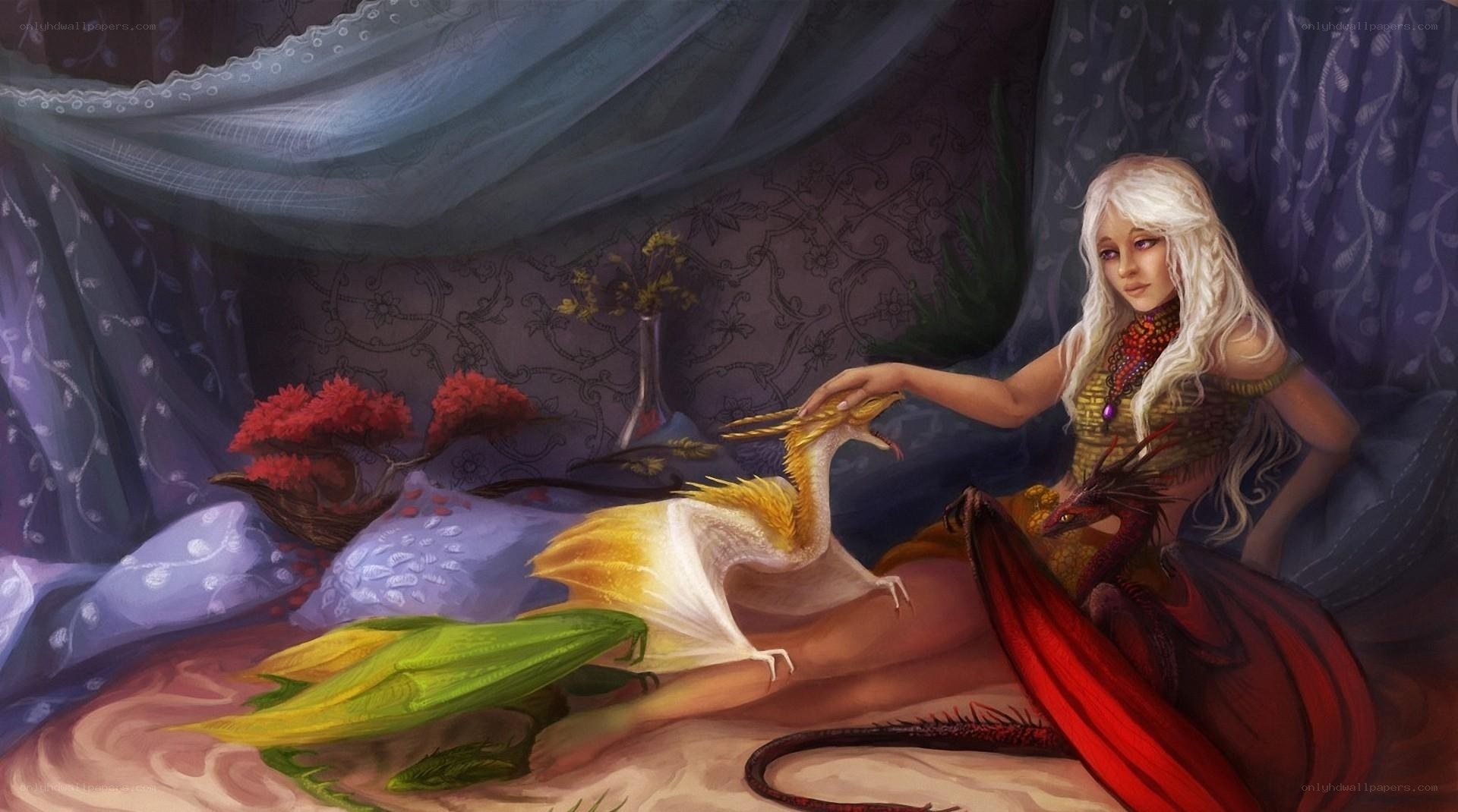 Dragon rider with her hatchlings